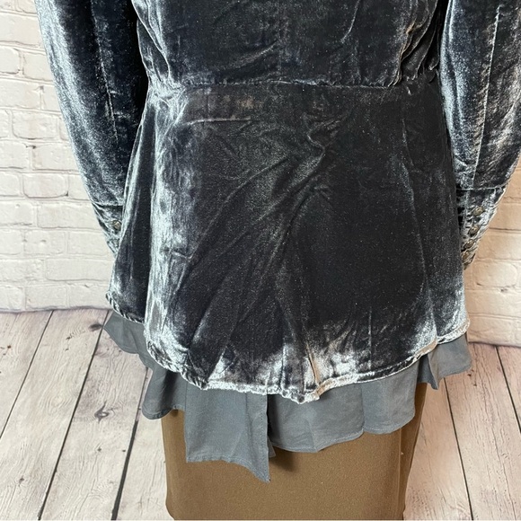 NWT New $228 Free People Velvet Faye Ebony Jacket Size XS - Picture 11 of 14